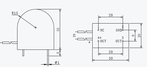 TR1107-4C Voltage output type voltage transformer used for detection